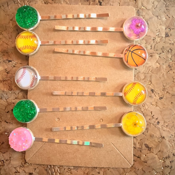 Druzy hair pins - Picture 2 of 2